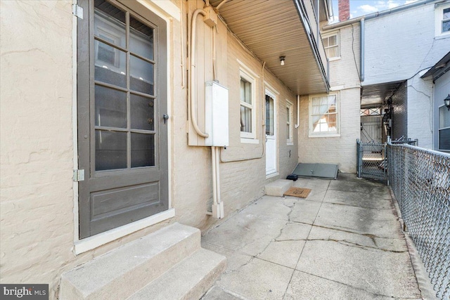 view of patio / terrace with fence