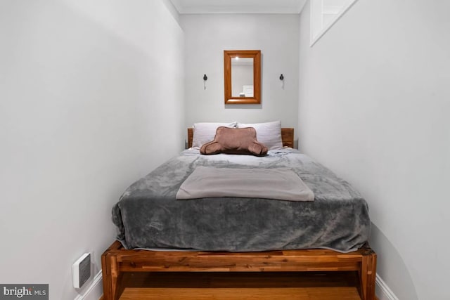 bedroom with baseboards