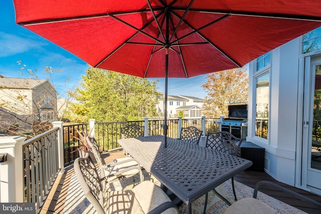 view of patio / terrace with a balcony