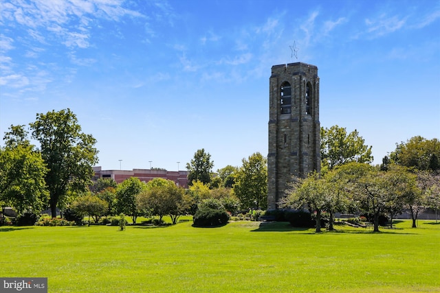 surrounding community featuring a lawn