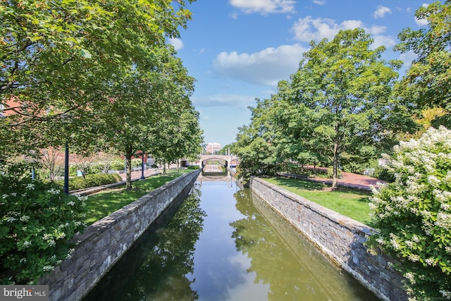 view of property's community featuring a water view