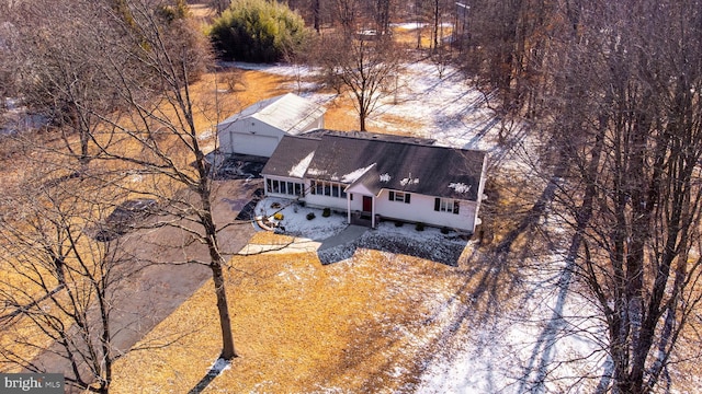 birds eye view of property