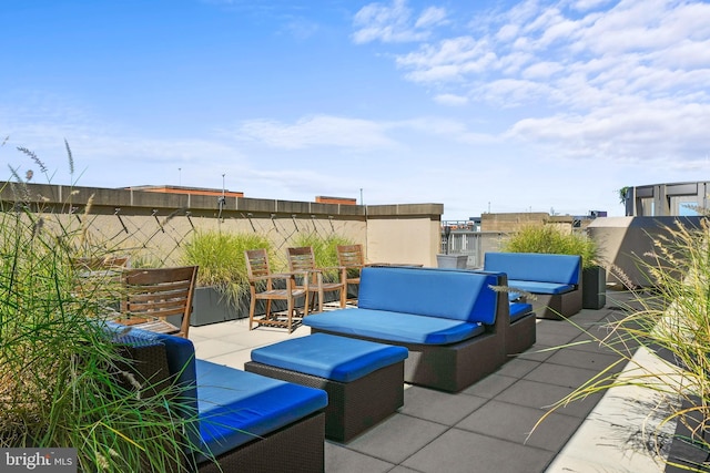 view of patio / terrace with outdoor lounge area