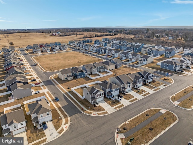 birds eye view of property featuring a residential view