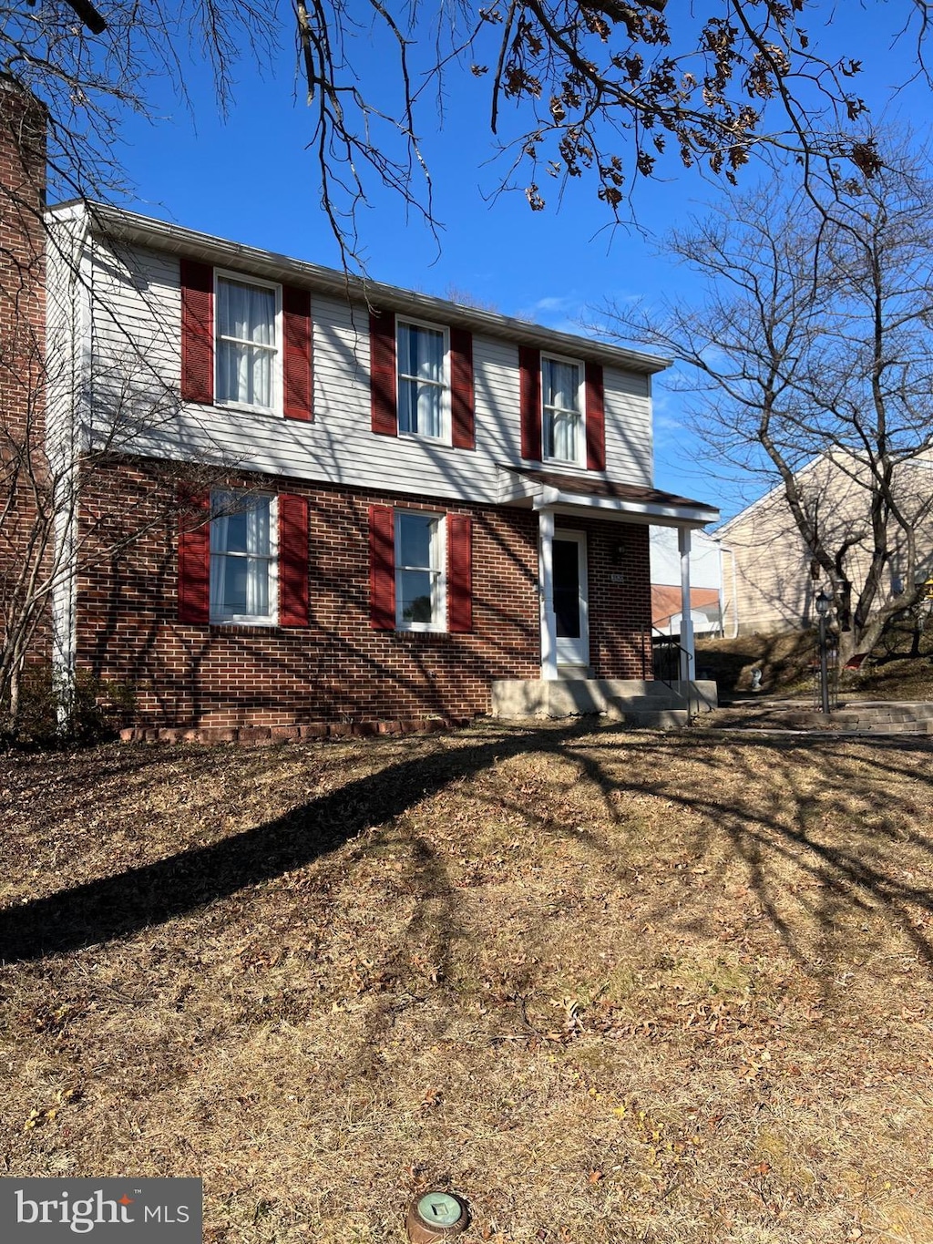 view of front of property with brick siding