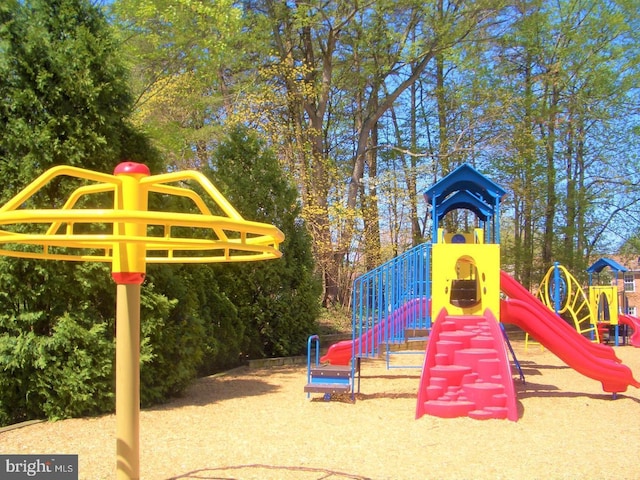 view of community jungle gym