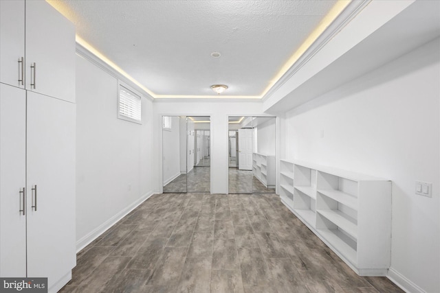 7349 Eldorado Ct, Mclean, VA 22102 - corridor with wood finished floors, baseboards, and a textured ceiling
