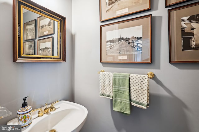 bathroom with a sink