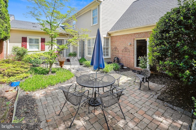 view of patio / terrace featuring outdoor dining space