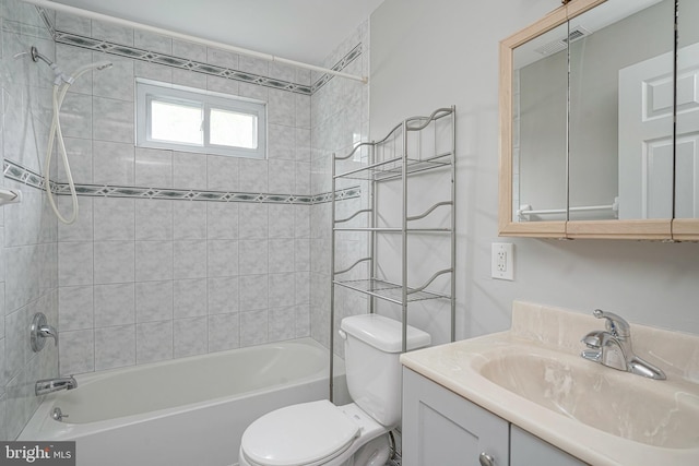 508 Garden Way, Mount Laurel, NJ 08054 - bathroom with toilet, vanity, and shower / tub combination