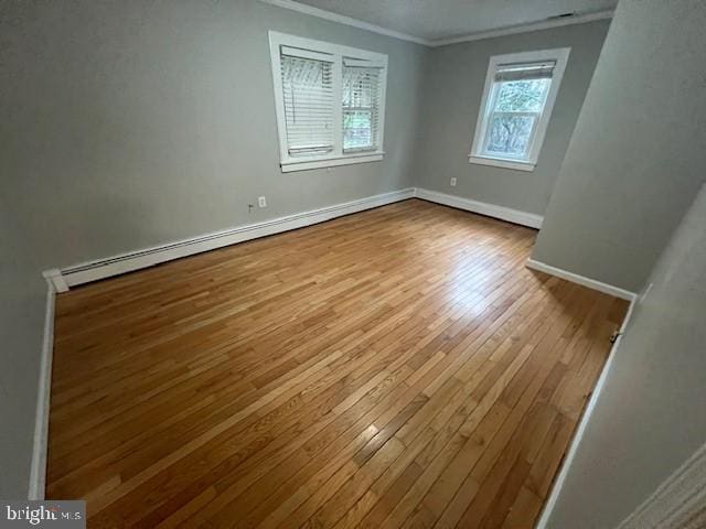 508 Garden Way, Mount Laurel, NJ 08054 - interior space featuring wood-type flooring, baseboards, and ornamental molding