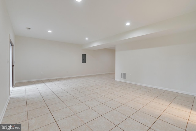 16309 Sandy Ridge Ct, Woodbridge, VA 22191 - spare room with recessed lighting, light tile patterned floors, and baseboards