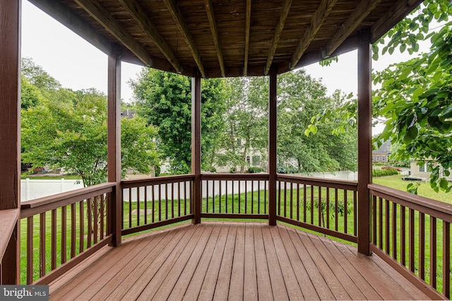 16309 Sandy Ridge Ct, Woodbridge, VA 22191 - view of wooden deck