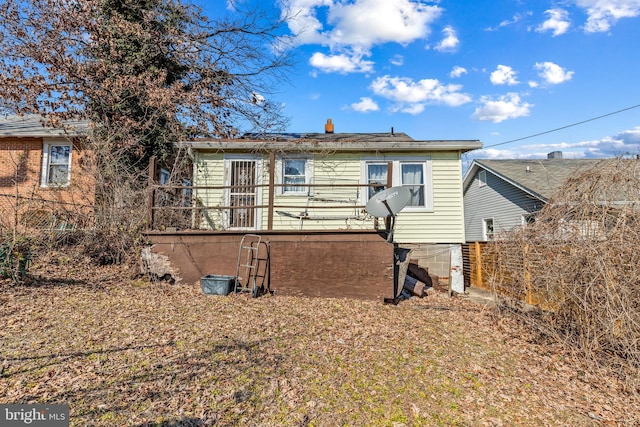 view of rear view of property