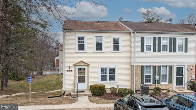 view of property with a front yard