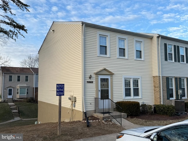 view of property featuring central AC