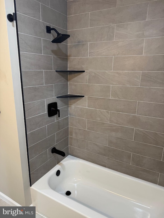 full bathroom featuring shower / washtub combination