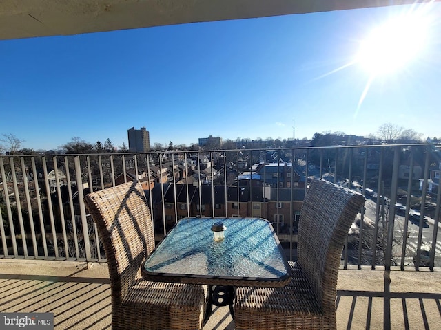 view of balcony