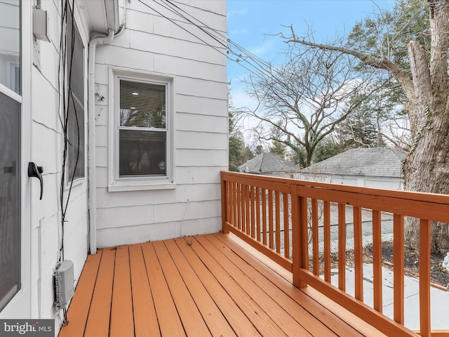 view of wooden terrace