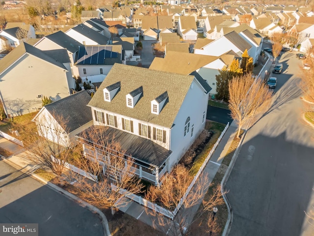 birds eye view of property featuring a residential view