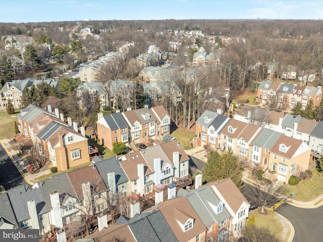 drone / aerial view featuring a residential view