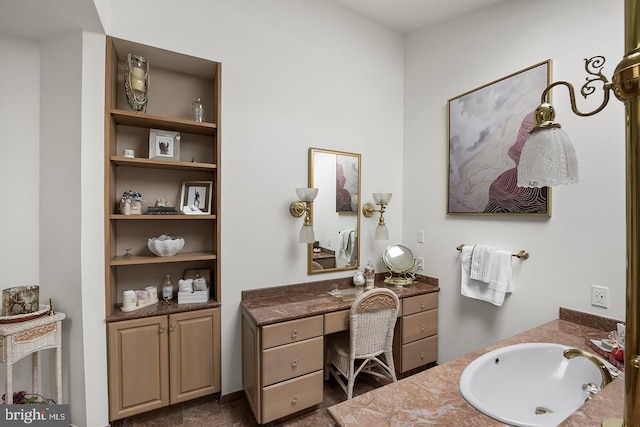 bathroom with vanity