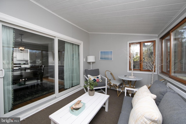 view of sunroom / solarium