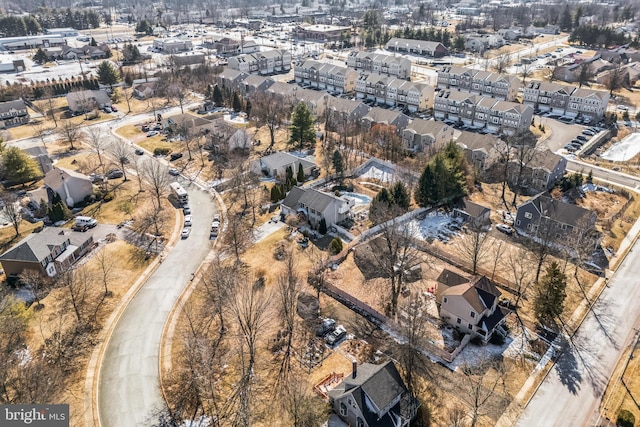 birds eye view of property featuring a residential view