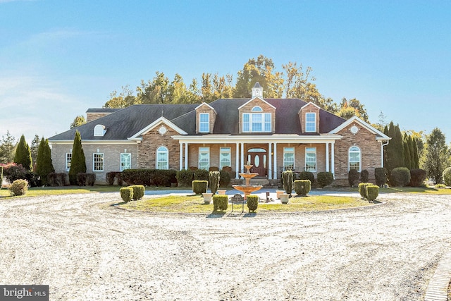 view of front of property with brick siding