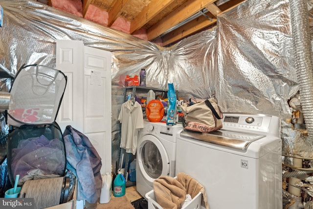 laundry room featuring laundry area and separate washer and dryer