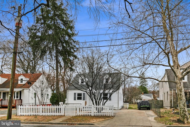 exterior space with sidewalks