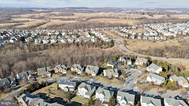 aerial view featuring a residential view