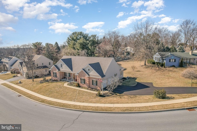 bird's eye view featuring a residential view