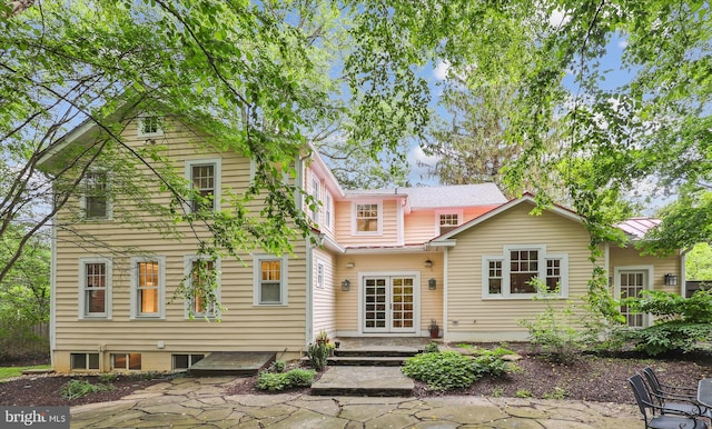 300 E Broad St, Falls Church, VA 22046 - rear view of property featuring a patio area and french doors