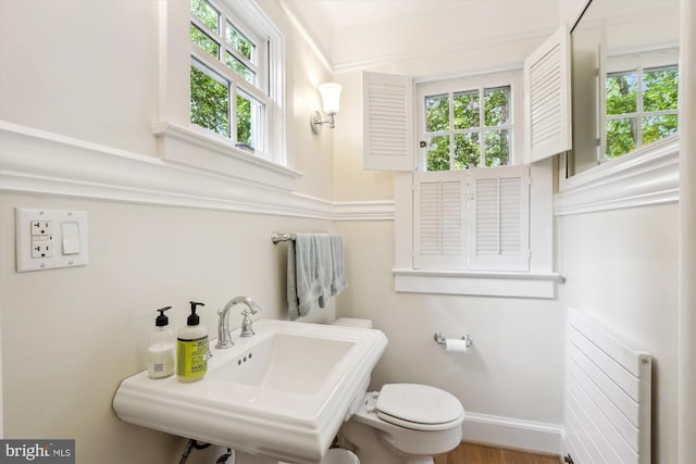 300 E Broad St, Falls Church, VA 22046 - half bathroom featuring plenty of natural light