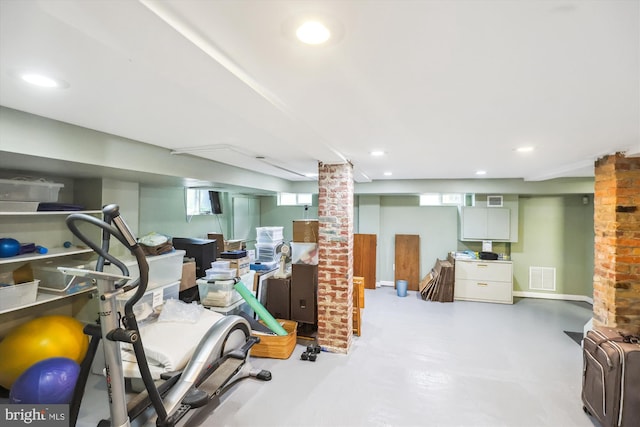 300 E Broad St, Falls Church, VA 22046 - workout area featuring recessed lighting
