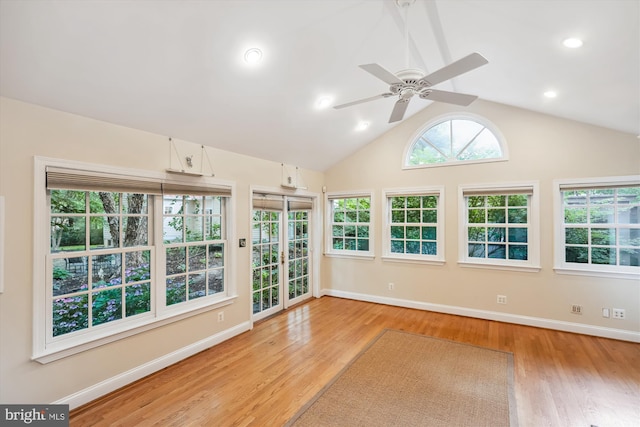 300 E Broad St, Falls Church, VA 22046 - unfurnished sunroom with lofted ceiling