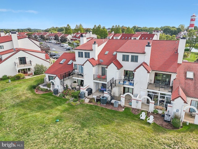 drone / aerial view featuring a residential view