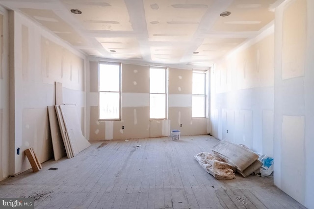 empty room featuring light wood-style floors