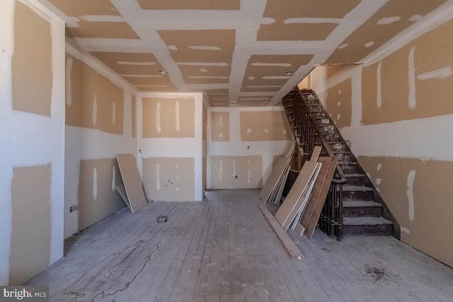 interior space featuring wood finished floors