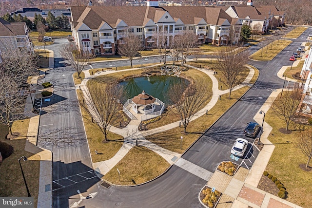 aerial view featuring a residential view