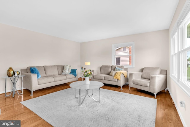 603 N York Rd, Sterling, VA 20164 - living room with light wood-style floors and baseboards