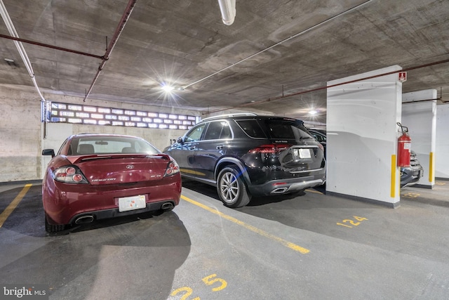 view of parking deck