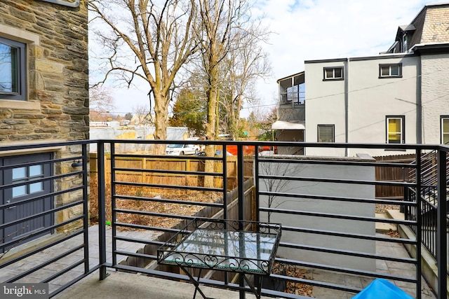 view of balcony