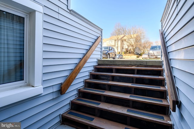 view of stairs