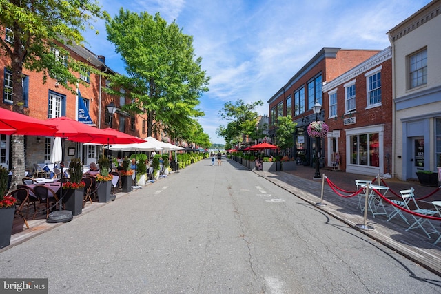 view of street featuring sidewalks