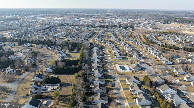 birds eye view of property featuring a residential view