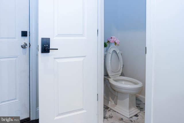 bathroom with toilet