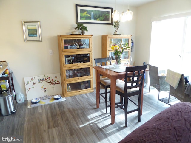 dining room featuring wood finished floors