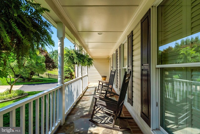 balcony with a porch